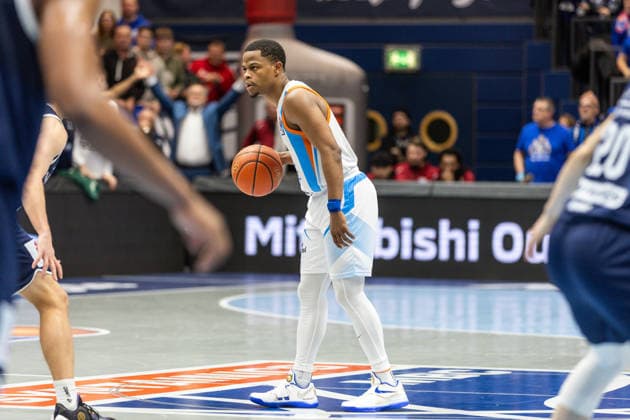 GER, easy Credit Basketball Bundesliga, Syntainics MBC Science City Jena 03 01 2026, Stadthalle, Weißenfels, GER, easy Credit Basketball Bundesliga, Syntainics MBC Science City Jena Eric Washington Science City Jena, 33 Â Photo Alexander Trienitz Weißenfels Stadthalle Sachsen Anhalt Germany