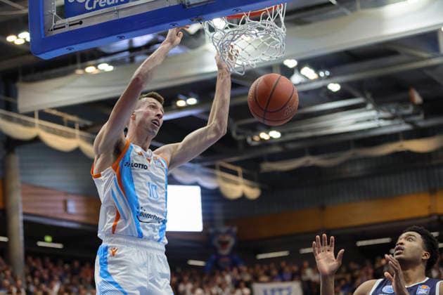 Joe Wieskamp Jena, 10 , Syntainics MBC vs Science City Jena, Basketball, 1 Bundesliga, Men, Season 2025 26, 14 Matchday, 03 01 2026 Weissenfels Stadthalle Sachsen Anhalt Germany