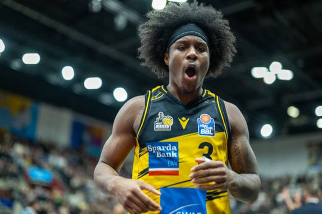 Stefan Smith MHP RIESEN Ludwigsburg, 03 , GER, MHP RIESEN Ludwigsburg vs MLP Academics Heidelberg, easycredit BBL, Basketball, Bundesliga, Matchday 14, Season 2025 2026, 03 01 2026, GER, MHP RIESEN Ludwigsburg vs MLP Academics Heidelberg, easycredit BBL, Basketball, Bundesliga, Matchday 14, Season 2025 2026, 03 01 2026 Ludwigsburg Copyright: xEibner-Pressefoto SaschaxWaltherx EP_EER