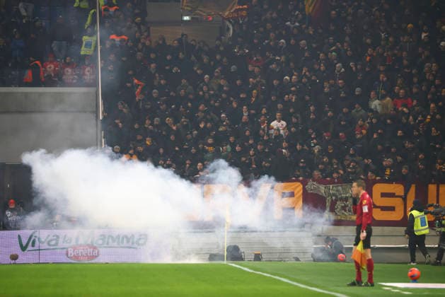 Atalanta BC V AS Roma - Serie A Roma curva sud is in action during the Serie A match between Atalanta BC and AS Roma in Bergamo, Italy, on January 3, 2026, at New Balance Arena Bergamo Italy  Copyright: xMairoxCinquettix originalFilename:cinquetti-atalanta260103_npnBH.jpg