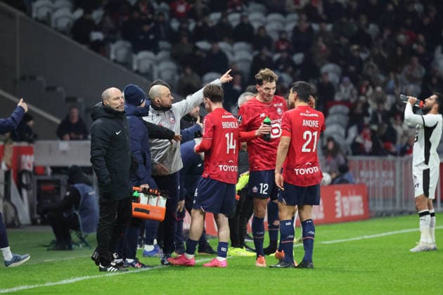 FOOTBALL : LOSC Lille vs Stade Rennais - Ligue 1 J17 - 03 01 2026 Equipe du LOSC Lille lors du match LOSC Lille vs Stade Rennais, Ligue 1 J17, Decathlon Arena stade Pierre Mauroy, le 3 janvier 2026 - photo Laurent Sanson PsnewZ  Copyright: xLaurentxSANSONx xPsnewZx