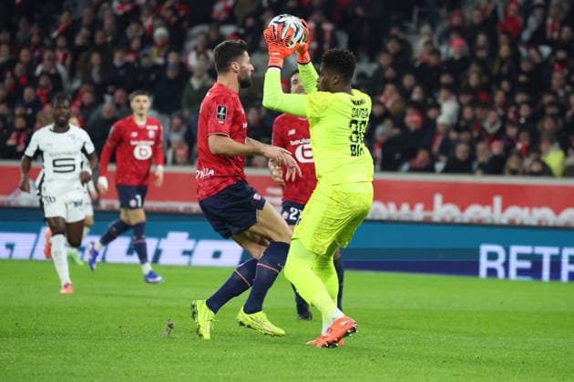 FOOTBALL : LOSC Lille vs Stade Rennais - Ligue 1 J17 - 03 01 2026 Brice SAMBA (Stade Rennais) lors du match LOSC Lille vs Stade Rennais, Ligue 1 J17, Decathlon Arena stade Pierre Mauroy, le 3 janvier 2026 - photo Laurent Sanson PsnewZ  Copyright: xLaurentxSANSONx xPsnewZx