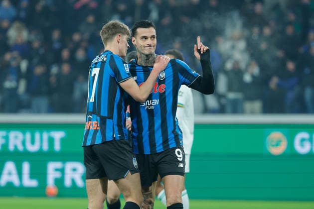 3rd January 2026; Gewiss Stadium, Bergamo, Italy, Serie A Football, Atalanta versus Roma; Gianluca Smack of Atalanta BC celebrates after scoring goal for 2-0 then cancelled by the VAR  EmanuelexPennacchio
