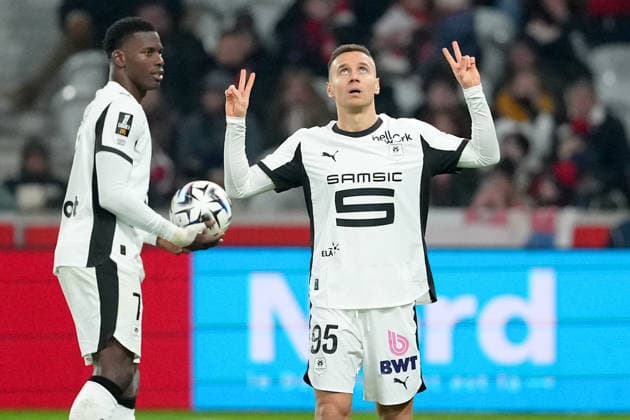 LOSC Lille v Stade Rennais FC - Ligue 1 McDonald s 2025 2026 95 Przemyslaw FRANKOWSKI (srfc) during the Ligue 1 McDonald s match between Lille and Rennes at Stade Pierre Mauroy on January 3, 2026 in Lille, France. Lille France  Copyright: xFEPx 776348244