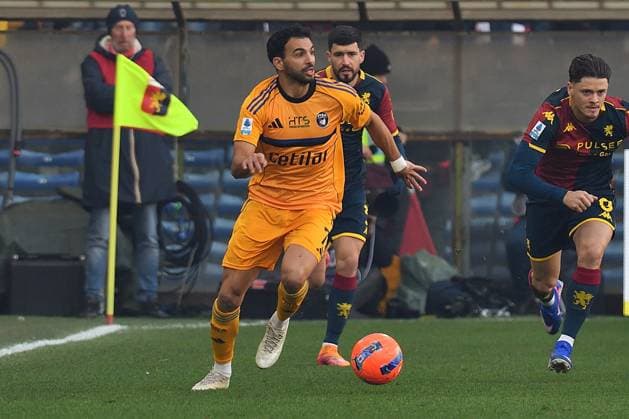Mehdi Leris (Pisa) during Genoa CFC vs Pisa SC, Italian soccer Serie A match in Genoa, Italy, January 03 2026  Copyright: xGabrielexMasotti IPAxSportx xipa-agency.netx xx IPA_69657583 IPA_Agency_IPA69657583