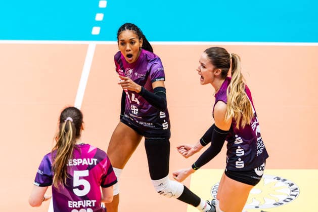 03 01 2026, GER, Volleyball, Women, 1 BL, Main Round, Season 25 26, VfB 91 Suhl Lotto Thueringen Schwarz Weiss Erfurt Alianza Darley Schwarz Weiss Erfurt , Alina Zellin Schwarz Weiss Erfurt 99817 Eisenach Werner Assmann Halle Am Sportp Thüringen Germany