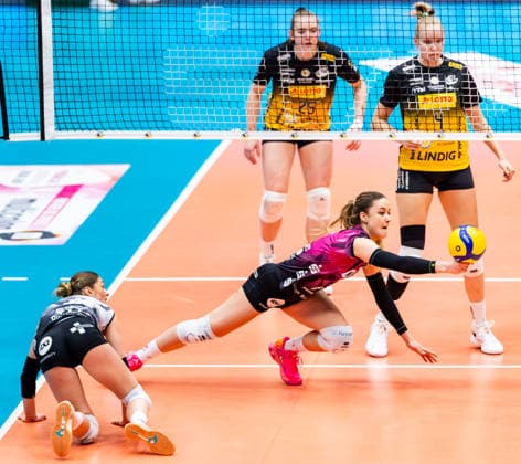 03 01 2026, GER, Volleyball, Women, 1 BL, Main Round, Season 25 26, VfB 91 Suhl Lotto Thueringen Schwarz Weiss Erfurt Alina Zellin Schwarz Weiss Erfurt 99817 Eisenach Werner Assmann Halle Am Sportp Thüringen Germany
