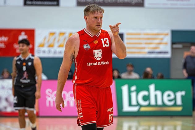 03 01 2026, xovx, Basketball 1 Regionalliga Südwest, Lich Basketball TSG Söflingen Johannes Lischka Lich Basketball gesticulating Lich Dietrich Bonhoeffer Halle Hessen Germany EN