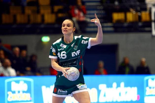 Mariel Beugels Göppingen Handball Women 1 Bundesliga 2025 26 BSV Sachsen Zwickau Frisch Auf Göppingen 25 23 on 3 1 2026 in the Sparkassen Arena Zwickau BSV Sachsen Zwickau Frisch Auf Göppingen