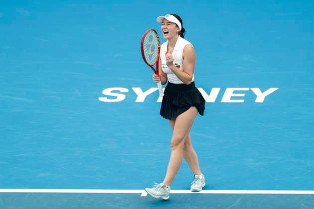 TENNIS UNITED CUP SYDNEY, Eva Lys of Team Germany reacts in her Group F singles match against Suzan Lamens of Team Netherlands during day three of the 2026 United Cup at Ken Rosewall Arena in Sydney, Sunday, January 4, 2026. ( NO ARCHIVING, EDITORIAL USE ONLY SYDNEY NEW SOUTH WALES AUSTRALIA  Copyright: xMARKxEVANSx 20260104174088298921