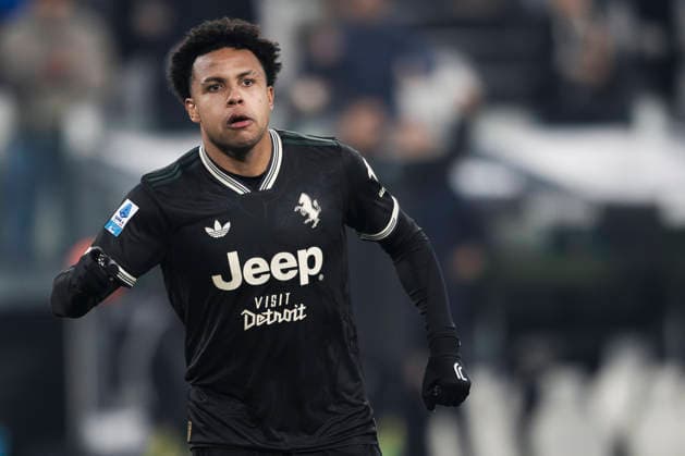 Juventus FC v US Lecce - Serie A Weston McKennie of Juventus FC celebrates after scoring a goal during the Serie A football match between Juventus FC and US Lecce. Turin Italy Copyright: xNicolòxCampox