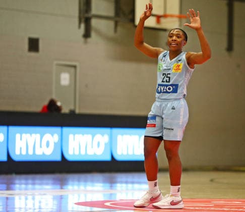 DBBL Cup quarter-finals, 03 01 2026, Sporthalle West in Dillingen Saarland , Saarlouis Royals vs Herne TC 67 54 emspor v l n r Martha Ann Burse Saarlouis MT