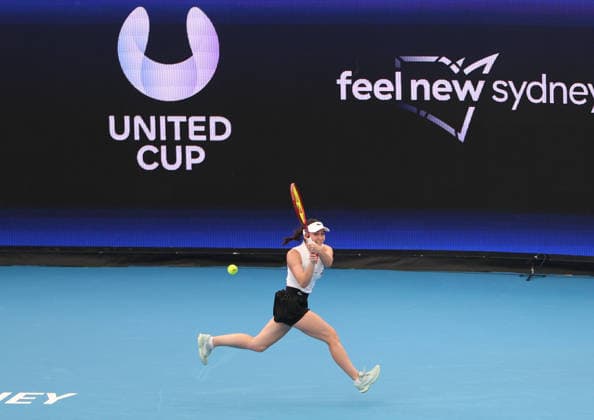 January 4, 2026, Sydney, New South Wales, Australia: EVA LYS of Germany during the match against S. Lamens of Netherlands in the single match group F during the United Cup at Ken Rosewall Arena, Sydney, Australia. Sydney Australia - ZUMAc278 20260104_zsp_c278_011 Copyright: xMarcinxCholewinskix