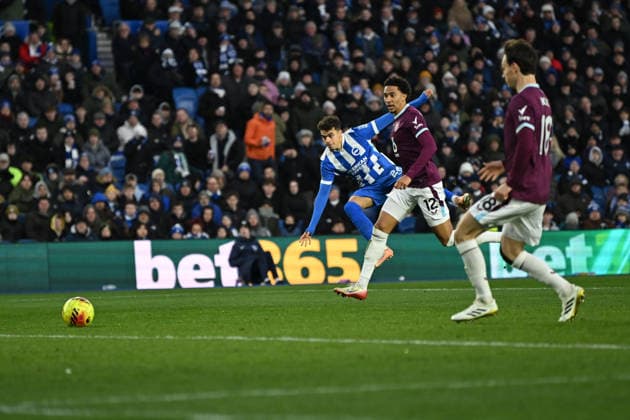 Brighton and Hove Albion v Burnley, Premier League Brighton And Hove Albion midfielder Yasin Ayari (26) scores the second goal during the Premier League match between Brighton and Hove Albion and Burnley at the American Express Stadium, Brighton and Hove, UK on 3 January 2026. Brighton and Hove American Express Stadium East Sussex UK Editorial use only DataCo restrictions apply See www.football-dataco.com , Copyright: xPaulxBockingx PSI-23518-0051