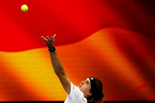 TENNIS UNITED CUP SYDNEY, Alexander Zverev of team Germany warms up ahead of his Group F singles match against Tallon Griekspoor of Team Netherlands in his Group F singles match against Alexander Zverev of team Germanyduring day three of the 2026 United Cup at Ken Rosewall Arena in Sydney, Sunday, January 4, 2026. ( NO ARCHIVING, EDITORIAL USE ONLY SYDNEY NEW SOUTH WALES AUSTRALIA  Copyright: xMARKxEVANSx 20260104192899847984