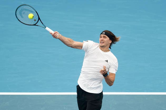 TENNIS UNITED CUP SYDNEY, Alexander Zverev of team Germany plays a forehand in his Group F singles match against Tallon Griekspoor of Team Netherlands during day three of the 2026 United Cup at Ken Rosewall Arena in Sydney, Sunday, January 4, 2026. ( NO ARCHIVING, EDITORIAL USE ONLY SYDNEY NEW SOUTH WALES AUSTRALIA  Copyright: xMARKxEVANSx 20260104178885952927