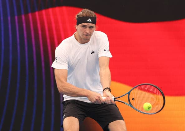 January 4, 2026, Sydney, New South Wales, Australia: ALEXANDER ZVEREV of Germany during the match against T. Griekspoor of Netherlands in the single match group F during the United Cup at Ken Rosewall Arena, Sydney, Australia. Sydney Australia - ZUMAc278 20260104_zsp_c278_028 Copyright: xMarcinxCholewinskix