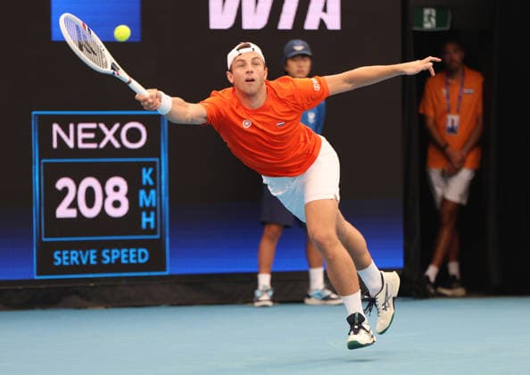 January 4, 2026, Sydney, New South Wales, Australia: TALLON GRIEKSPOOR of Netherlands during the match against A. Zverev of Germany in the single match group F during the United Cup at Ken Rosewall Arena, Sydney, Australia. Sydney Australia - ZUMAc278 20260104_zsp_c278_040 Copyright: xMarcinxCholewinskix