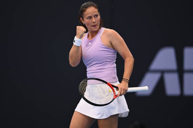 TENNIS BRISBANE INTERNATIONAL, Daria Kasatkina of reacts during day 1 of the Brisbane International tennis tournament at Pat Rafter Arena in Brisbane, Sunday, January 4, 2026. ( NO ARCHIVING, EDITORIAL USE ONLY BRISBANE QUEENSLAND AUSTRALIA  Copyright: xZAINxMOHAMMEDx 20260104154122612531