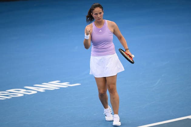 TENNIS BRISBANE INTERNATIONAL, Daria Kasatkina of Australia reacts during day 1 of the Brisbane International tennis tournament at Pat Rafter Arena in Brisbane, Sunday, January 4, 2026. ( NO ARCHIVING, EDITORIAL USE ONLY BRISBANE QUEENSLAND AUSTRALIA  Copyright: xZAINxMOHAMMEDx 20260104123919474030
