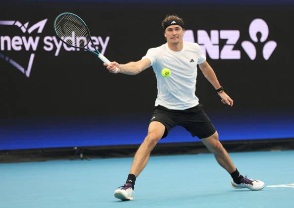 January 4, 2026, Sydney, New South Wales, Australia: ALEXANDER ZVEREV of Germany during the match against T. Griekspoor of Netherlands in the single match group F during the United Cup at Ken Rosewall Arena, Sydney, Australia. Sydney Australia - ZUMAc278 20260104_zsp_c278_051 Copyright: xMarcinxCholewinskix