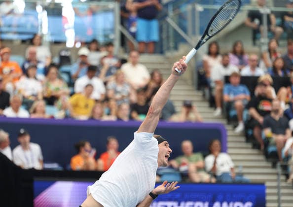 January 4, 2026, Sydney, New South Wales, Australia: ALEXANDER ZVEREV of Germany during the match against T. Griekspoor of Netherlands in the single match group F during the United Cup at Ken Rosewall Arena, Sydney, Australia. Sydney Australia - ZUMAc278 20260104_zsp_c278_056 Copyright: xMarcinxCholewinskix