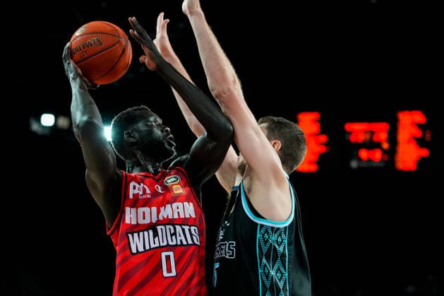 NBL BREAKERS WILDCATS, Perth Wildcats centre Jo Lual-Acuil Junior during the NBL Round 15 NBL match between the New Zealand Breakers and Perth Wildcats at Spark Arena in Auckland, New Zealand, Sunday, January 4, 2026. ( NO ARCHIVING, EDITORIAL USE ONLY AUCKLAND NEW ZEALAND  Copyright: xBlakexArmstrongx 20260104116911147114