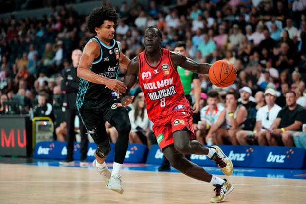 NBL BREAKERS WILDCATS, Perth Wildcats guard Sunday Dech during the NBL Round 15 NBL match between the New Zealand Breakers and Perth Wildcats at Spark Arena in Auckland, New Zealand, Sunday, January 4, 2026. ( NO ARCHIVING, EDITORIAL USE ONLY AUCKLAND NEW ZEALAND  Copyright: xBlakexArmstrongx 20260104146177390076
