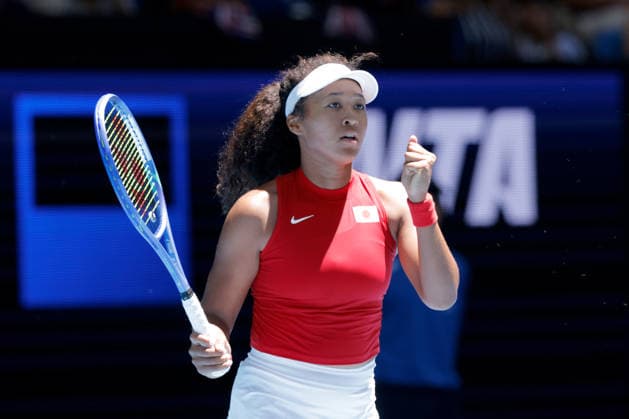 TENNIS UNITED CUP PERTH, Naomi Osaka of Japan in action against Katie Swan of Great Britain during the United Cup day three match between the Great Britain and Japan at RAC Arena in Perth, Sunday, January 4, 2026. ( NO ARCHIVING, EDITORIAL USE ONLY PERTH WESTERN AUSTRALIA AUSTRALIA  Copyright: xRICHARDxWAINWRIGHTx 20260104175812436021