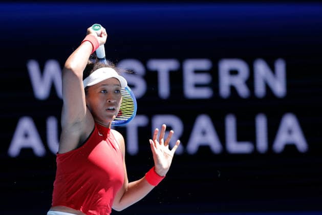 TENNIS UNITED CUP PERTH, Naomi Osaka of Japan in action against Katie Swan of Great Britain during the United Cup day three match between the Great Britain and Japan at RAC Arena in Perth, Sunday, January 4, 2026. ( NO ARCHIVING, EDITORIAL USE ONLY PERTH WESTERN AUSTRALIA AUSTRALIA  Copyright: xRICHARDxWAINWRIGHTx 20260104156295869170