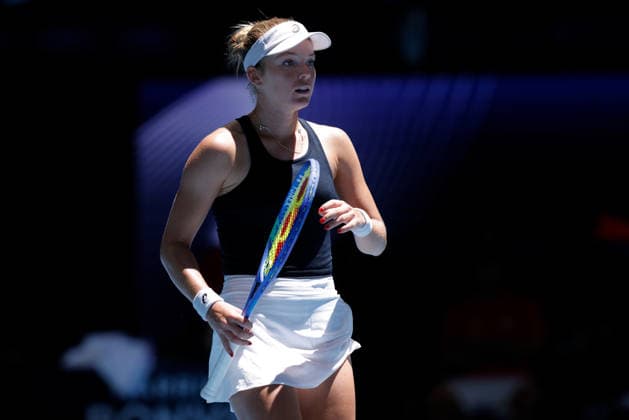 TENNIS UNITED CUP PERTH, Katie Swan of Great Britain in action against Naomi Osaka of Japan during the United Cup day three match between the Great Britain and Japan at RAC Arena in Perth, Sunday, January 4, 2026. ( NO ARCHIVING, EDITORIAL USE ONLY PERTH WESTERN AUSTRALIA AUSTRALIA  Copyright: xRICHARDxWAINWRIGHTx 20260104150030404311