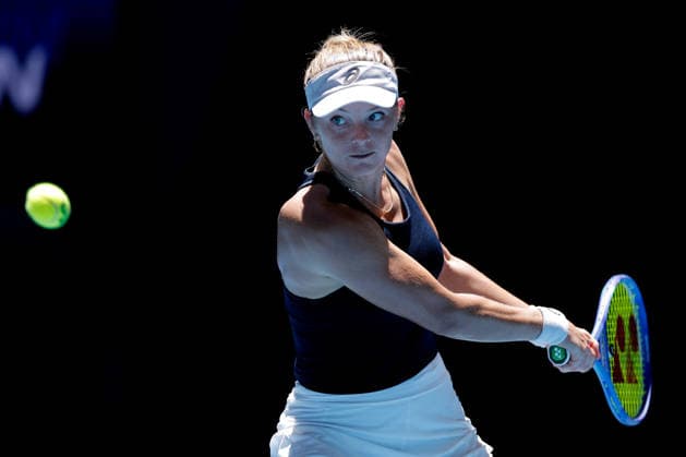 TENNIS UNITED CUP PERTH, Katie Swan of Great Britain in action against Naomi Osaka of Japan during the United Cup day three match between the Great Britain and Japan at RAC Arena in Perth, Sunday, January 4, 2026. ( NO ARCHIVING, EDITORIAL USE ONLY PERTH WESTERN AUSTRALIA AUSTRALIA  Copyright: xRICHARDxWAINWRIGHTx 20260104125462776540