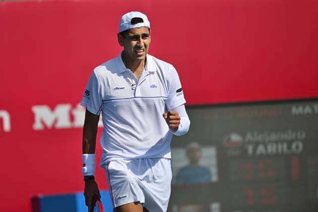 Hong Kong Tennis Open - Day 1 Alejandro Tabilo, a Chilean tennis player, during a match at the Hong Kong Tennis Open on January 4, 2026 in Hong Kong. (Photo by Kobe Li Nexpher Images) Hong Kong
