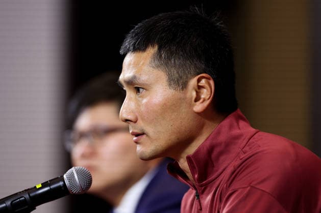ZHAOQING, CHINA - JANUARY 04: Shao Jiayi, new head coach of China s men s national football team, attends a press conference, PK, Pressekonferenz on January 4, 2026 in Zhaoqing, Guangdong Province of China.  Copyright: xWuxZhizhaox 111613222061