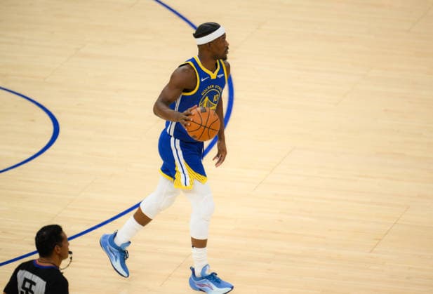 NBA, Basketball Herren, USA Utah Jazz vs Golden State Warriors in San Francisco SAN FRANCISCO, CALIFORNIA - JANUARY 3: Jimmy Butler III of Warriors is in action during the NBA game 16 between Utah Jazz and Golden State Warriors in San Francisco at Chase Center on January 3, 2026 in San Francisco, California, United States. Tayfun Coskun Anadolu California United States. Editorial use only. Please get in touch for any other usage.  Copyright: x2026xAnadoluxTayfunxCoskunx