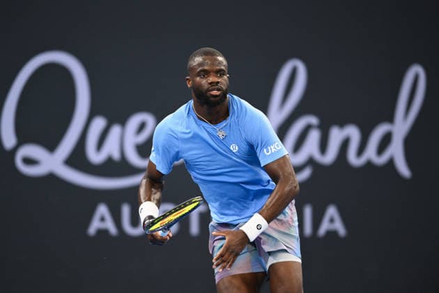 TENNIS BRISBANE INTERNATIONAL, Frances Tiafoe of The United States in action during day 1 of the Brisbane International tennis tournament at Pat Rafter Arena in Brisbane, Sunday, January 4, 2026. ( NO ARCHIVING, EDITORIAL USE ONLY BRISBANE QUEENSLAND AUSTRALIA  Copyright: xZAINxMOHAMMEDx 20260104151571314754