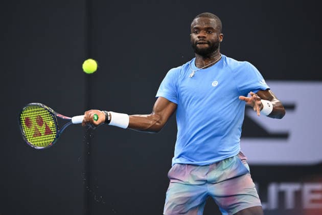TENNIS BRISBANE INTERNATIONAL, Frances Tiafoe of The United States in action during day 1 of the Brisbane International tennis tournament at Pat Rafter Arena in Brisbane, Sunday, January 4, 2026. ( NO ARCHIVING, EDITORIAL USE ONLY BRISBANE QUEENSLAND AUSTRALIA  Copyright: xZAINxMOHAMMEDx 20260104162700584077