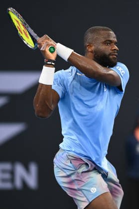 TENNIS BRISBANE INTERNATIONAL, Frances Tiafoe of The United States in action during day 1 of the Brisbane International tennis tournament at Pat Rafter Arena in Brisbane, Sunday, January 4, 2026. ( NO ARCHIVING, EDITORIAL USE ONLY BRISBANE QUEENSLAND AUSTRALIA  Copyright: xZAINxMOHAMMEDx 20260104175700214173