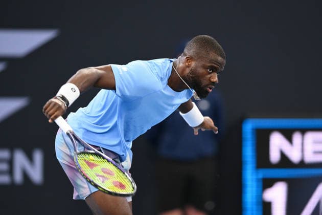 TENNIS BRISBANE INTERNATIONAL, Frances Tiafoe of The United States in action during day 1 of the Brisbane International tennis tournament at Pat Rafter Arena in Brisbane, Sunday, January 4, 2026. ( NO ARCHIVING, EDITORIAL USE ONLY BRISBANE QUEENSLAND AUSTRALIA  Copyright: xZAINxMOHAMMEDx 20260104152232291261