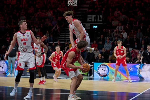 Nuremberg Falcons BC vs RheinStars Cologne, Basketball, 2 Basketball Bundesliga, Bundesliga, Barmer Liga, Pro Serie A, Nuremberg, KIA Metropol Arena 30nullvier Photographie Nuremberg KIA Metropol Arena Bayern Germany Copyright: xAmerican-Football.Networkx