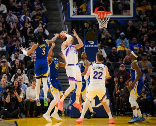 NBA, Basketball Herren, USA Utah Jazz vs Golden State Warriors in San Francisco SAN FRANCISCO, CALIFORNIA - JANUARY 3: Lauri Markkanen of Utah Jazz is in action during the NBA game 16 between Utah Jazz and Golden State Warriors in San Francisco at Chase Center on January 3, 2026 in San Francisco, California, United States. Tayfun Coskun Anadolu California United States. Editorial use only. Please get in touch for any other usage.  Copyright: x2026xAnadoluxTayfunxCoskunx
