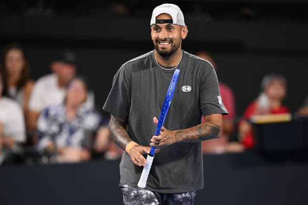 TENNIS BRISBANE INTERNATIONAL, Nick Kyrgios in action during day 1 of the Brisbane International tennis tournament at Pat Rafter Arena in Brisbane, Sunday, January 4, 2026. ( NO ARCHIVING, EDITORIAL USE ONLY BRISBANE QUEENSLAND AUSTRALIA  Copyright: xZAINxMOHAMMEDx 20260104166758985687