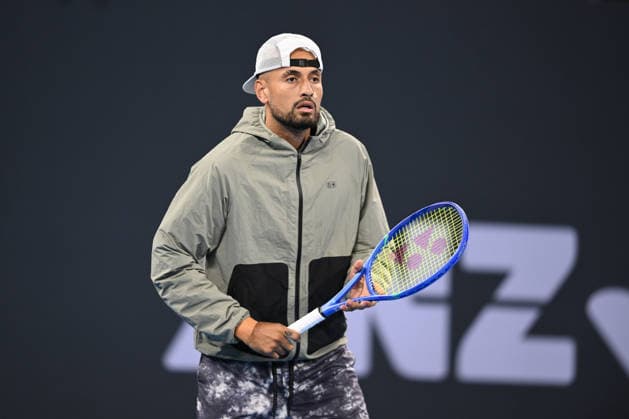 TENNIS BRISBANE INTERNATIONAL, Nick Kyrgios in action during day 1 of the Brisbane International tennis tournament at Pat Rafter Arena in Brisbane, Sunday, January 4, 2026. ( NO ARCHIVING, EDITORIAL USE ONLY BRISBANE QUEENSLAND AUSTRALIA  Copyright: xZAINxMOHAMMEDx 20260104189299663439