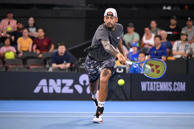 TENNIS BRISBANE INTERNATIONAL, Nick Kyrgios in action during day 1 of the Brisbane International tennis tournament at Pat Rafter Arena in Brisbane, Sunday, January 4, 2026. ( NO ARCHIVING, EDITORIAL USE ONLY BRISBANE QUEENSLAND AUSTRALIA  Copyright: xZAINxMOHAMMEDx 20260104198749033772