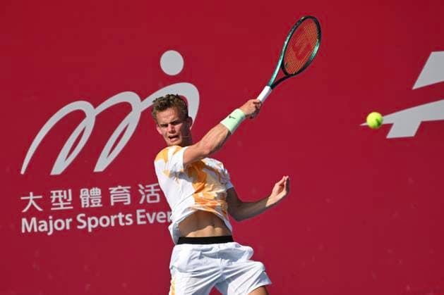 Hong Kong Tennis Open - Day 1 Luca Van Assche, a French tennis player, during a match at the Hong Kong Tennis Open on January 4, 2026 in Hong Kong. (Photo by Kobe Li Nexpher Images) Hong Kong