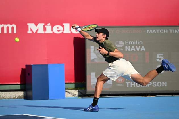 Hong Kong Tennis Open - Day 1 Kai Thompson, a Hong Kong tennis player, during a match at the Hong Kong Tennis Open on January 4, 2026 in Hong Kong. (Photo by Kobe Li Nexpher Images) Hong Kong
