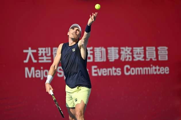 Hong Kong Tennis Open - Day 1 Patrick Kypson, an American tennis player, during a match at the Hong Kong Tennis Open on January 4, 2026 in Hong Kong. (Photo by Kobe Li Nexpher Images) Hong Kong