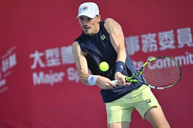 Hong Kong Tennis Open - Day 1 Patrick Kypson, an American tennis player, during a match at the Hong Kong Tennis Open on January 4, 2026 in Hong Kong. (Photo by Kobe Li Nexpher Images) Hong Kong