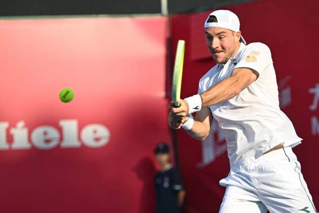 Hong Kong Tennis Open - Day 1 Jan-Lennard Struff, a German tennis player, during a match at the Hong Kong Tennis Open on January 4, 2026 in Hong Kong. (Photo by Kobe Li Nexpher Images) Hong Kong