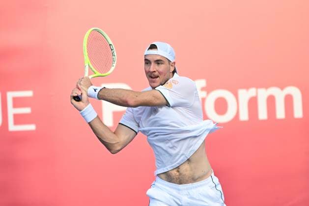 Hong Kong Tennis Open - Day 1 Jan-Lennard Struff, a German tennis player, during a match at the Hong Kong Tennis Open on January 4, 2026 in Hong Kong. (Photo by Kobe Li Nexpher Images) Hong Kong